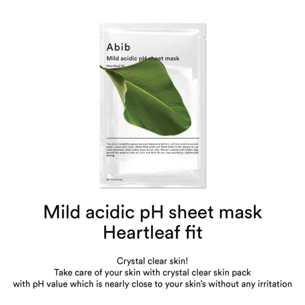 abib-mild-acidic-ph-sheet-mask-heartleaf-fit-pic-1