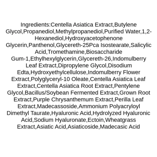 medicube-super-cica-pad-ingredients