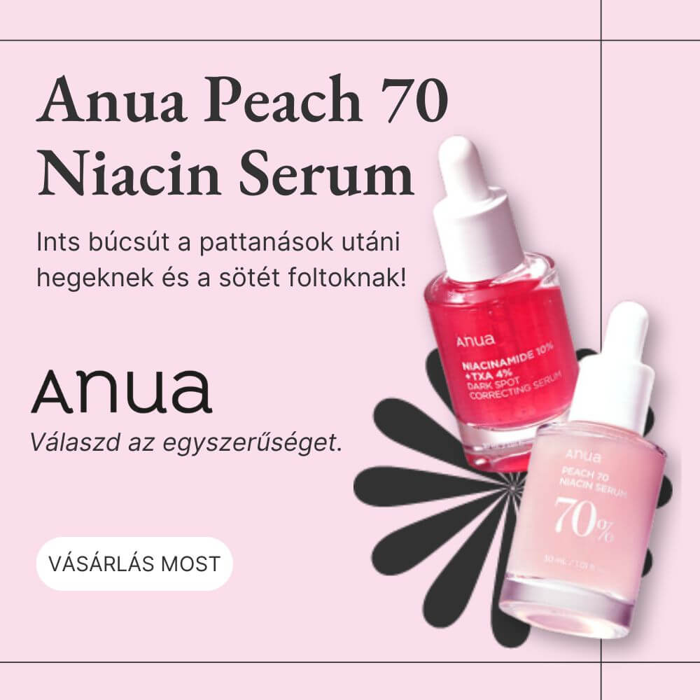 Anua Peach 70 Niacin Serum – bőrhibák és foltok halványítása