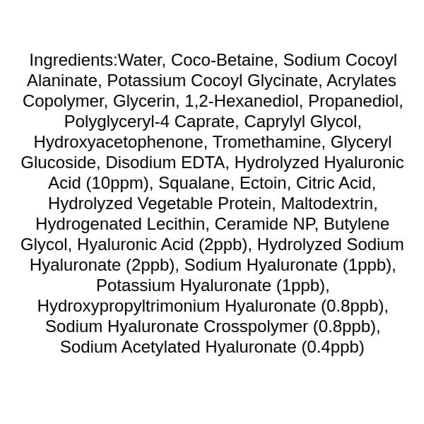 anua-8-hyaluronic-acid-moisturizing-gentle-gel-cleanser-ingredients