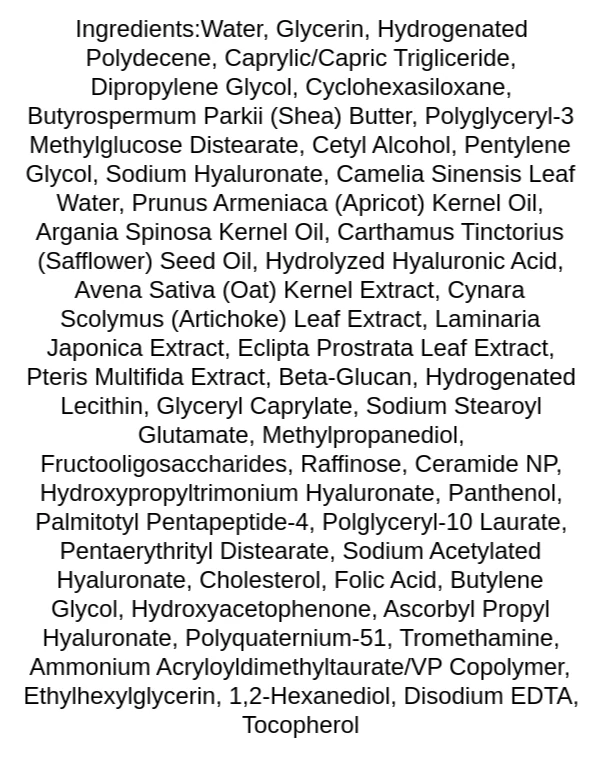 isntree-hyaluronic-acid-moist-cream-ingredients