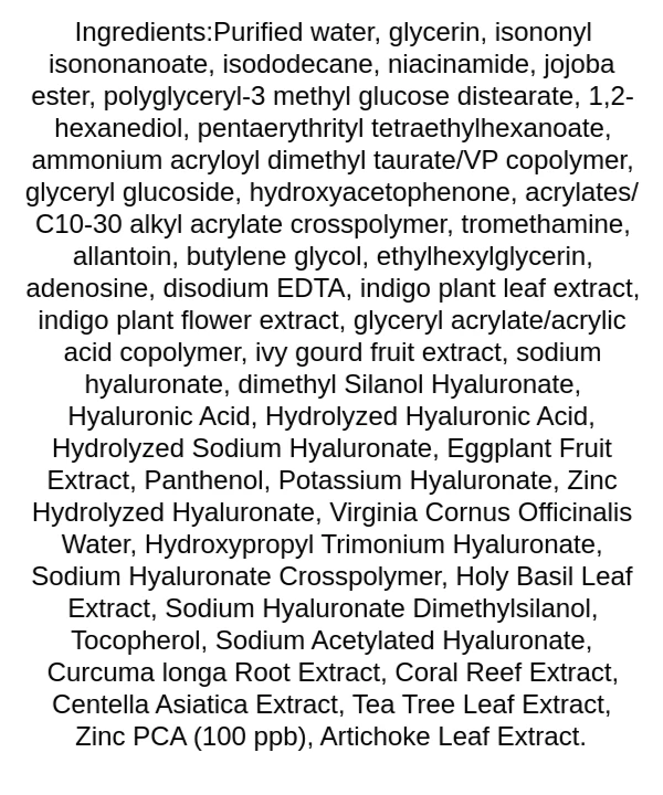 isntree-ultra-low-molecular-hyaluronic-acid-zinc-aqua-cream-ingredients