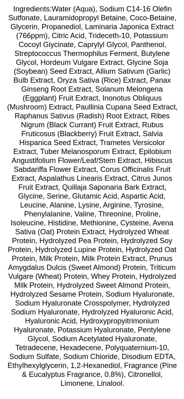 laferme-laminaria-shampoo-pine-and-eucalyptus-ingredients