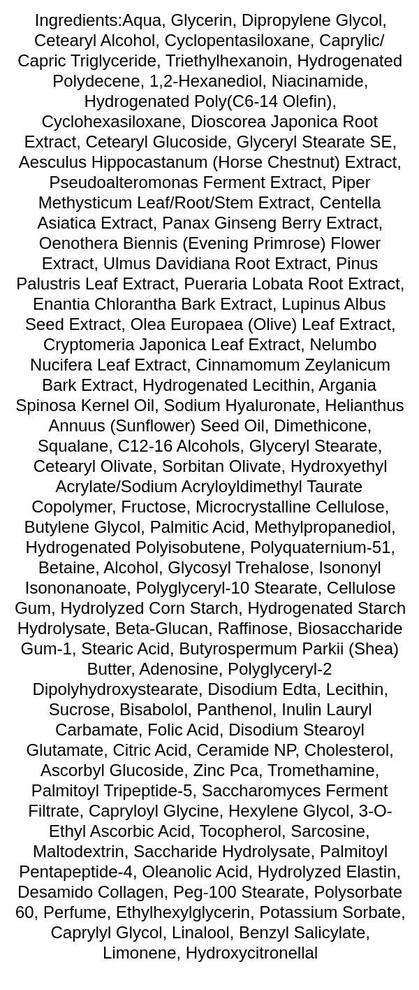medicube-triple-collagen-cream-40-ingredients