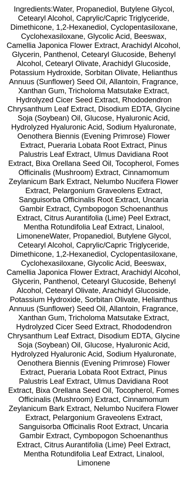 medicube-zero-pore-cream-20-ingredients