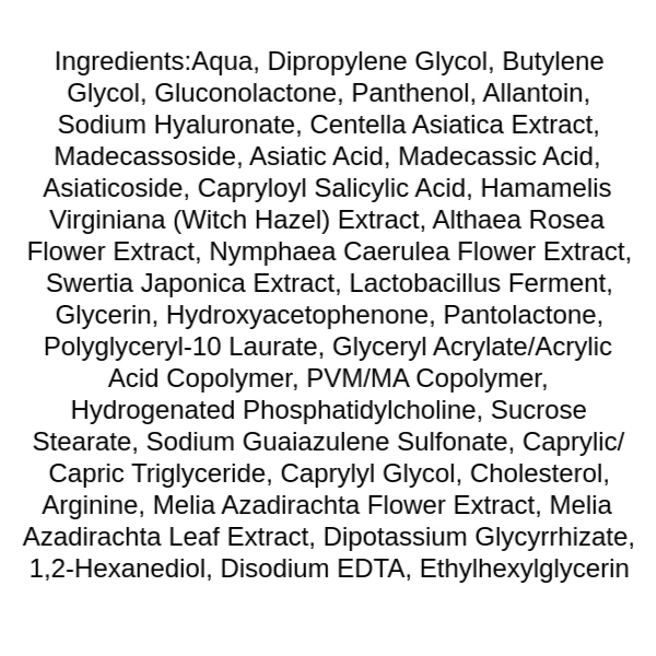 torriden-balanceful-cica-toner-pad-ingredients