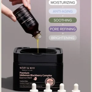 mary-and-may-premium-idebenone-blackberry-complex-essence-mask-20sheets-pic-3