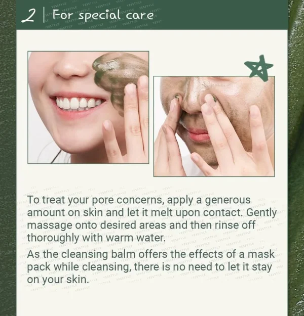 numbuzin-no3-pore-and-makeup-cleansing-balm-with-green-tea-and-charcoal-85g-pic-3