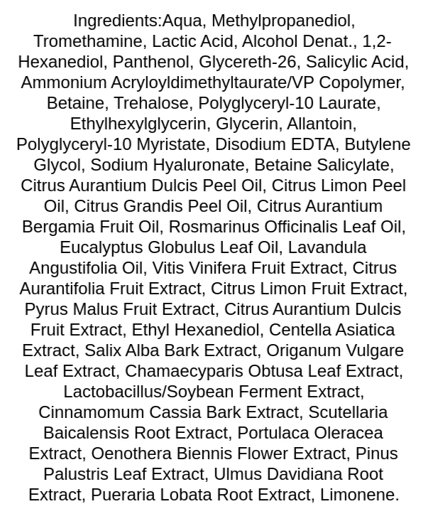 medicube-zero-pore-pad-20-ingredients
