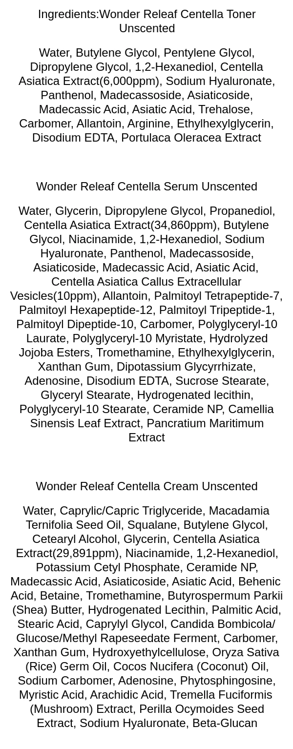 purito-wonder-releaf-centella-mini-kit-unscented-ingredients
