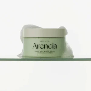 arencia-fresh-cloud-body-and-scalp-scrub-geranium-and-primrose-260g-pic-2