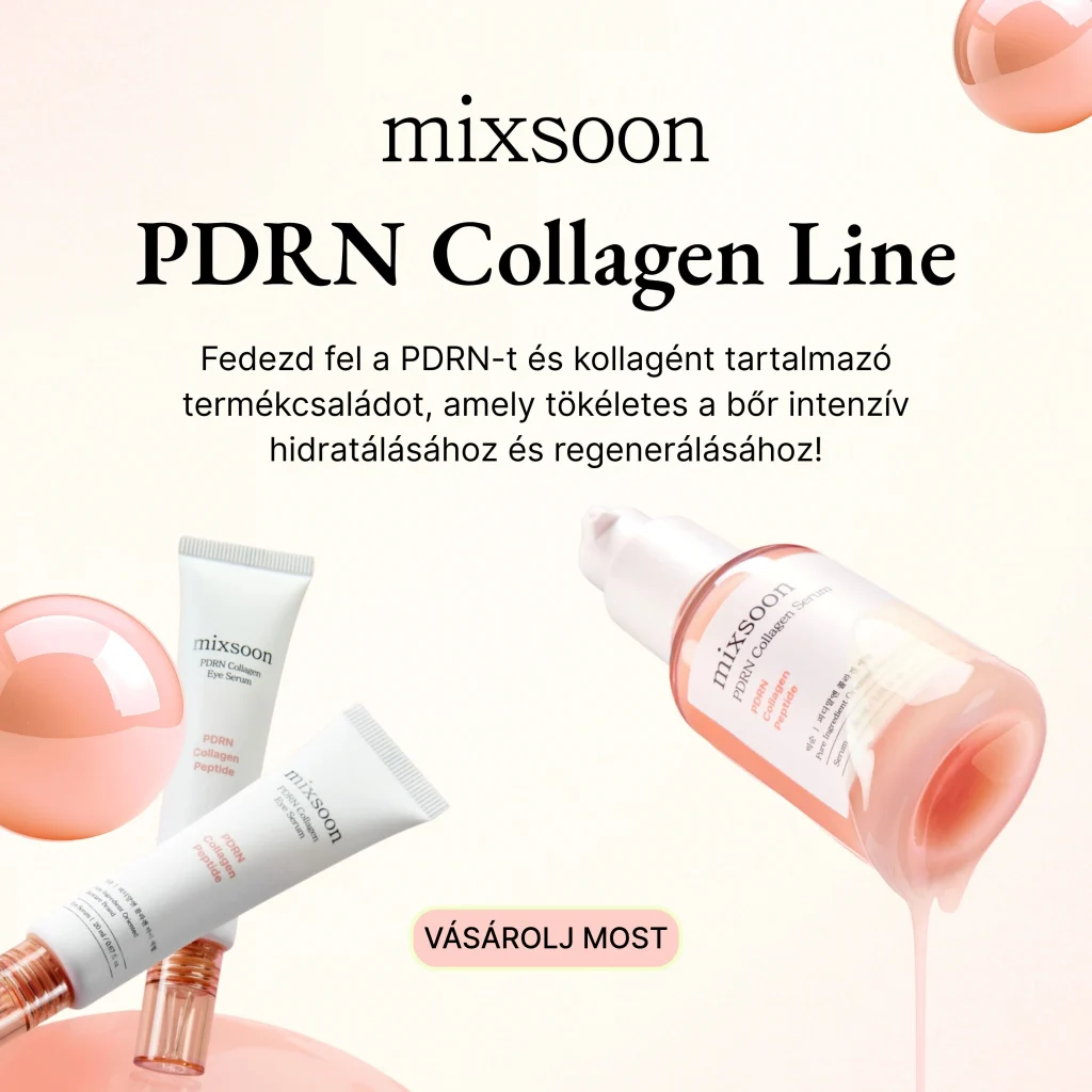 mixsoon PDRN Collagen Line bőrápolók az intenzív hidratálásért és regenerálásért