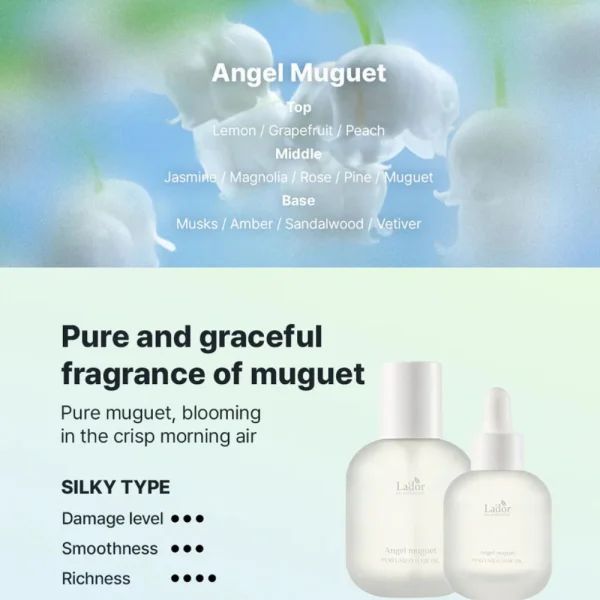 Lador - Perfumed Hair Oil Angel Muguet — kép 2